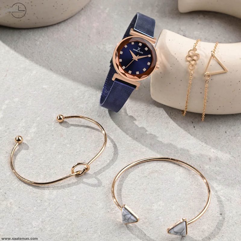 شیکپوشی با ست ساعت و دستبند زنانه دنیل کلین