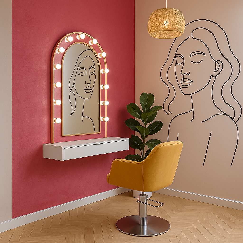 نمایی از دکوراسیون هنری و اینستاگرامی