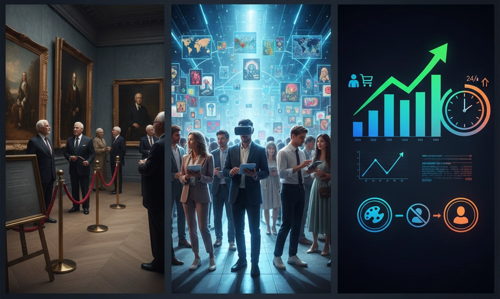 گالری های سنتی در برابر گالری های آنلاین