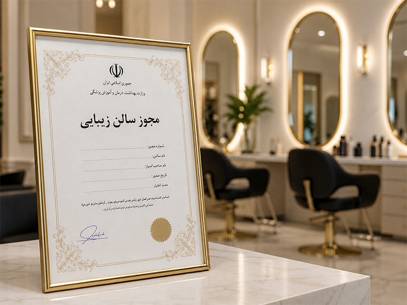 مجوز تاسیس سالن زیبایی